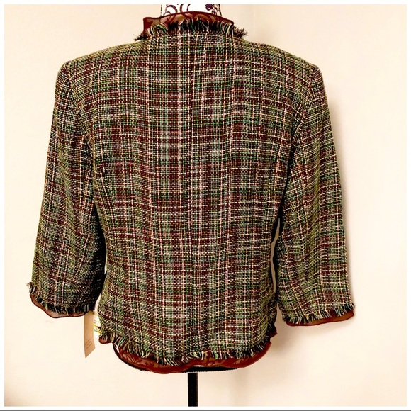 Julie Mitchell Tweed Jacket Sz 14P NWT - Picture 5 of 7